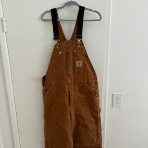 Cahartt Quilted Overalls / Bib -- Size 36x30